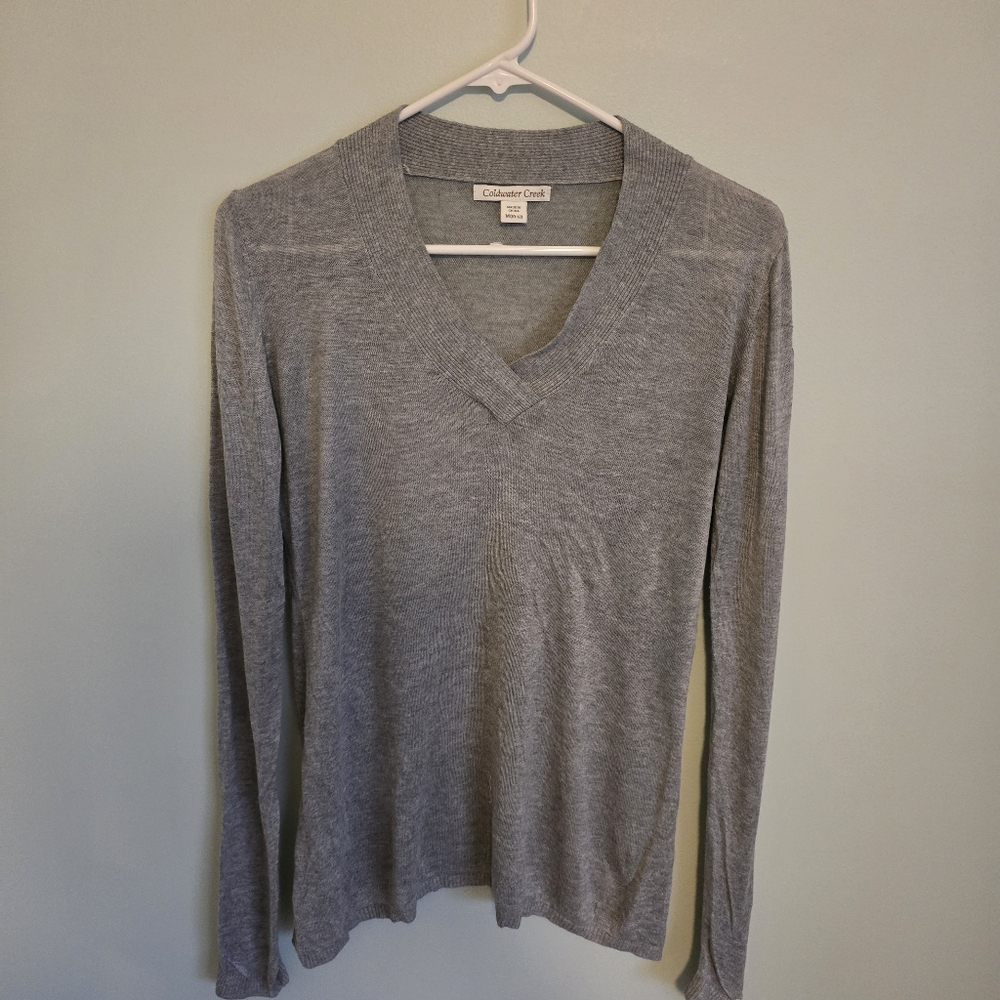 Coldwater Creek V neck sweater. Medium